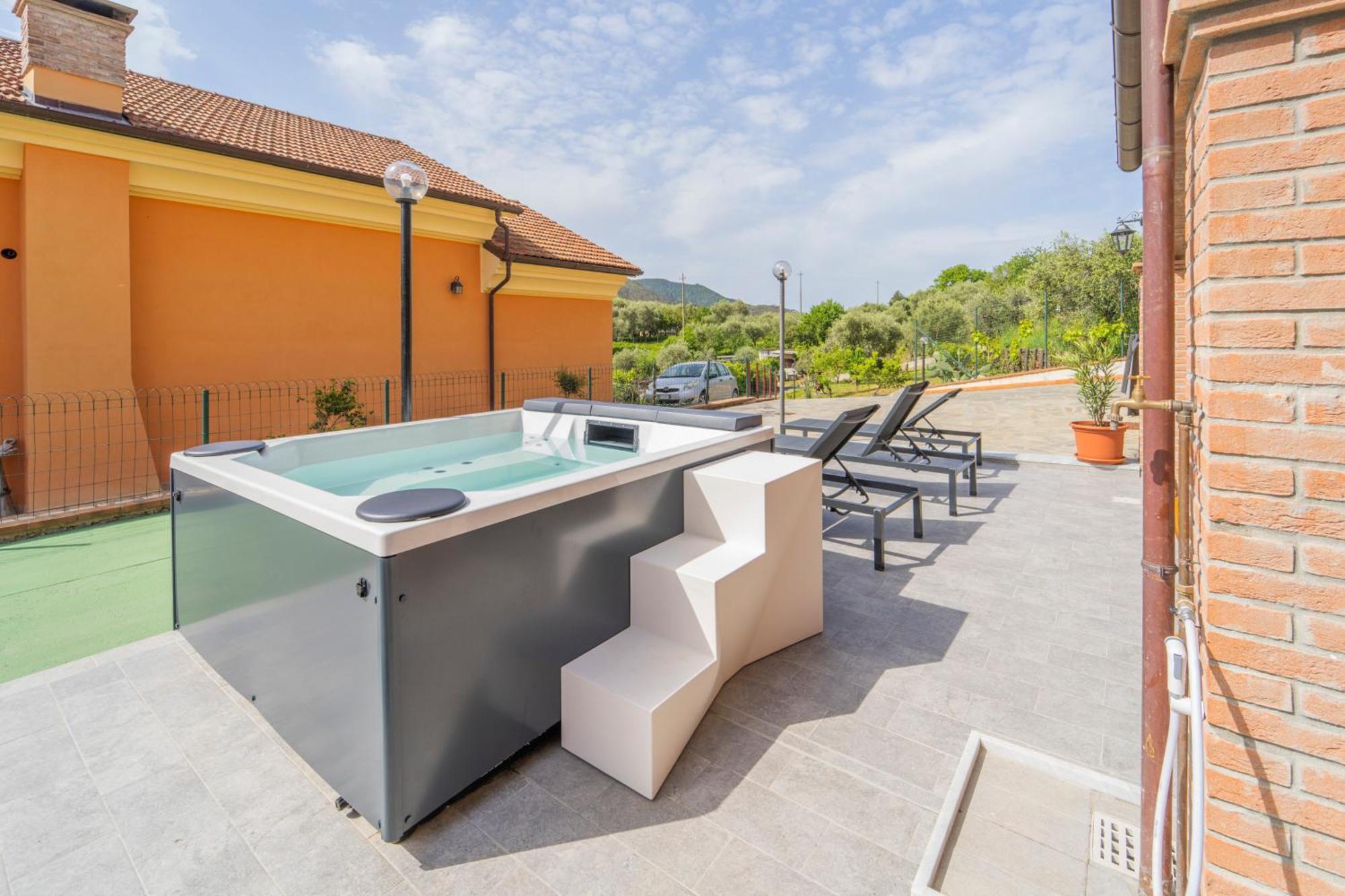 045B - Villetta Moderna 02-24E Con Vasca Idromassaggio In Giardino, Solo 15 Minuti Da Mare E Spiaggia - Posto Auto Gratuito San Lazzaro  Exterior foto